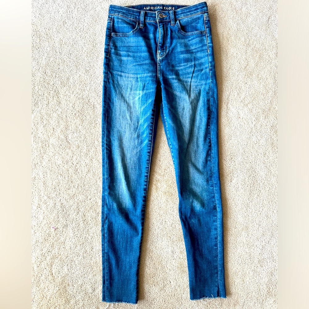 American Eagle super high rise jegging crop